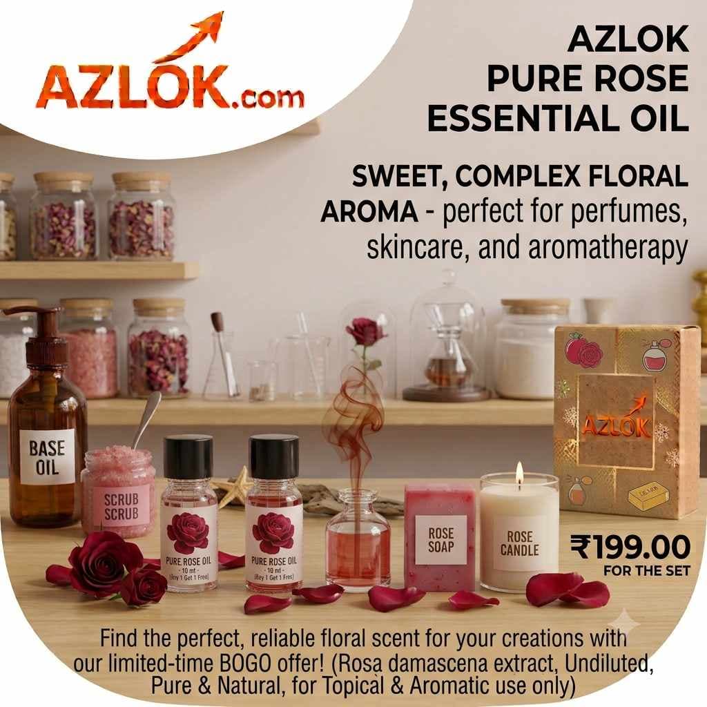 Rose Oil - 10 Ml | Buy 1 Get 1 Free - Image 1