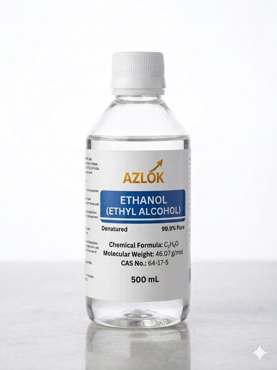 Azlok Ethanol 99.9% (Denatured) 500 mL,Analytical Grade, Laboratory Grade., generic - Image 1