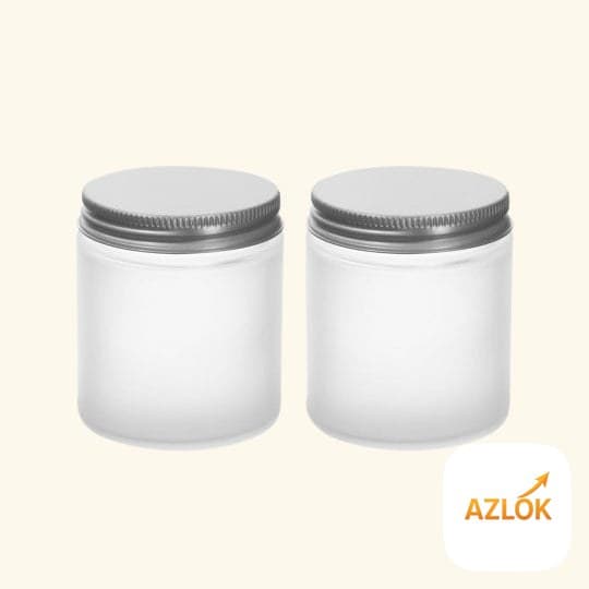 Frosted Candle Jars 100 Ml - Image 1