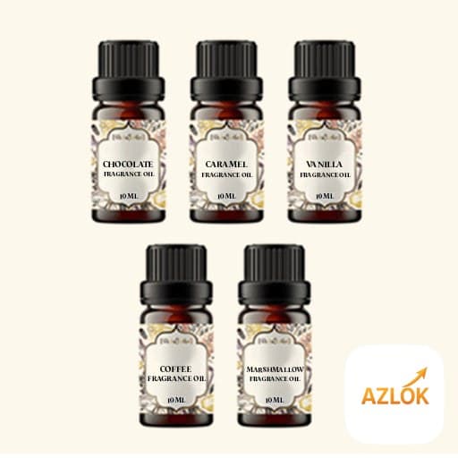 5 Gourmand Fragrance Oils Sample Kit - 10 Ml Each - Image 1