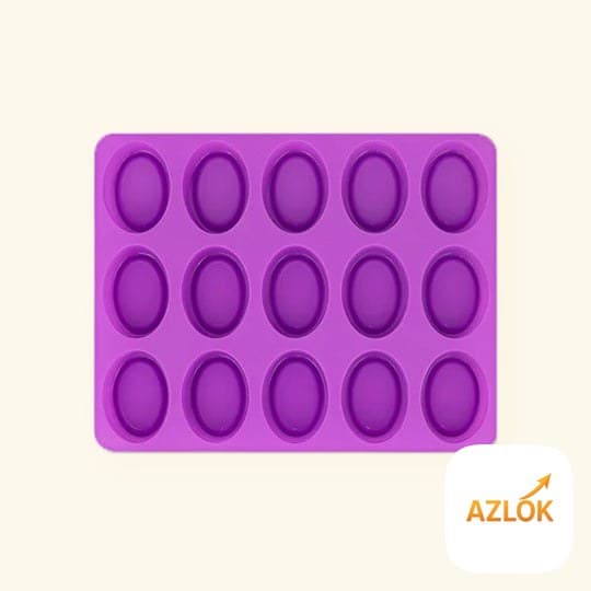 Oval Shape Silicone Mold ( 15 Cavity ) - Image 1