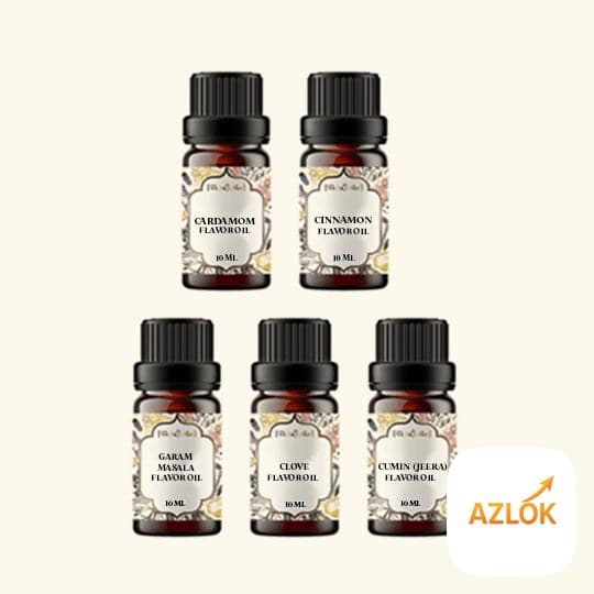 5 Spice Flavour Oil Sample Kit - 10 Ml - Image 1