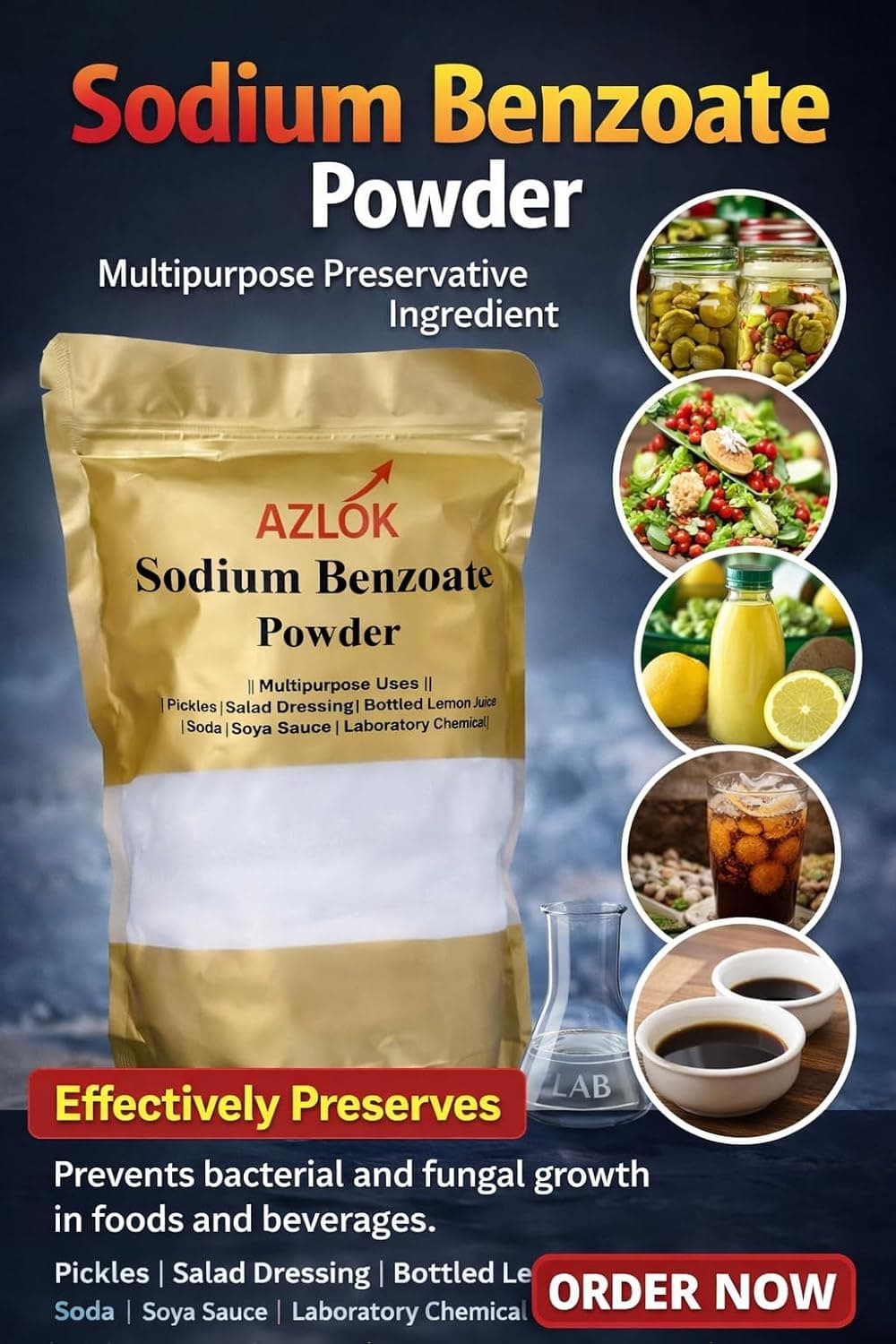 Sodium Benzoate Powder 800 g | Food Grade Preservative - Image 2