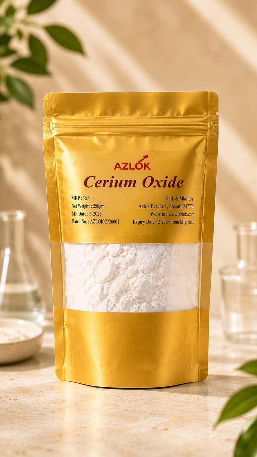 Cerium Oxide Powder: Glass Polishing Guide + Azlok 250g