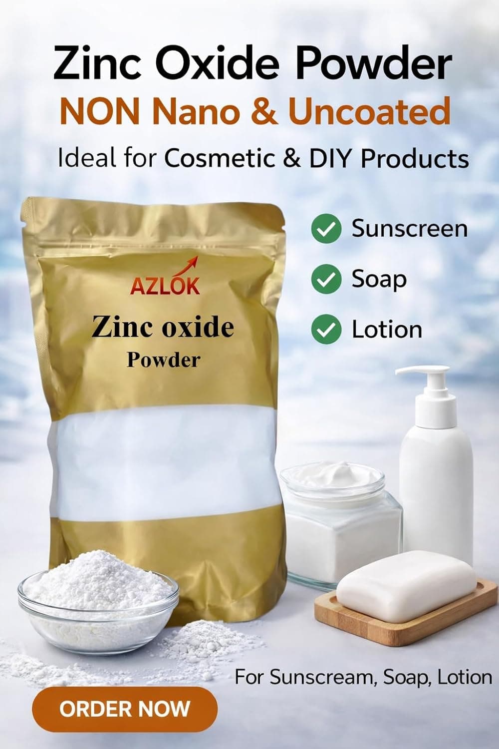 Zinc Oxide Powder 100 g | Industrial and Utility Grade | for Technical and Industrial Applications