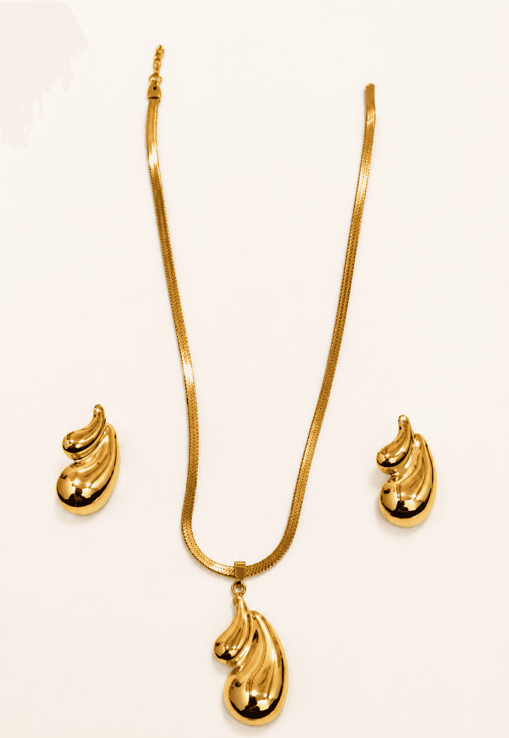 Elegant Wave anti tarnish-Jewellery Set
