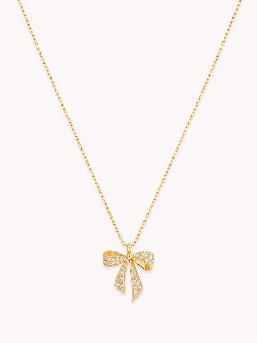 Bella Bow Necklace-Gold plated - Image 1