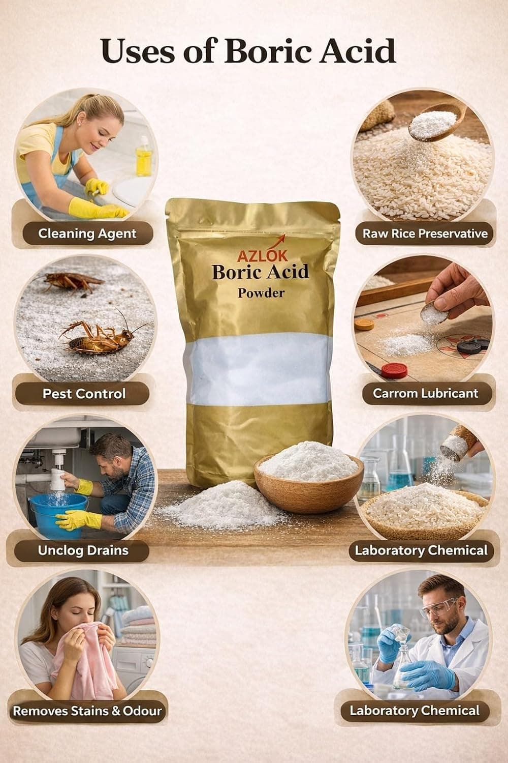 Boric Acid Powder 200 g | Multipurpose Household Utility Powder - Image 2