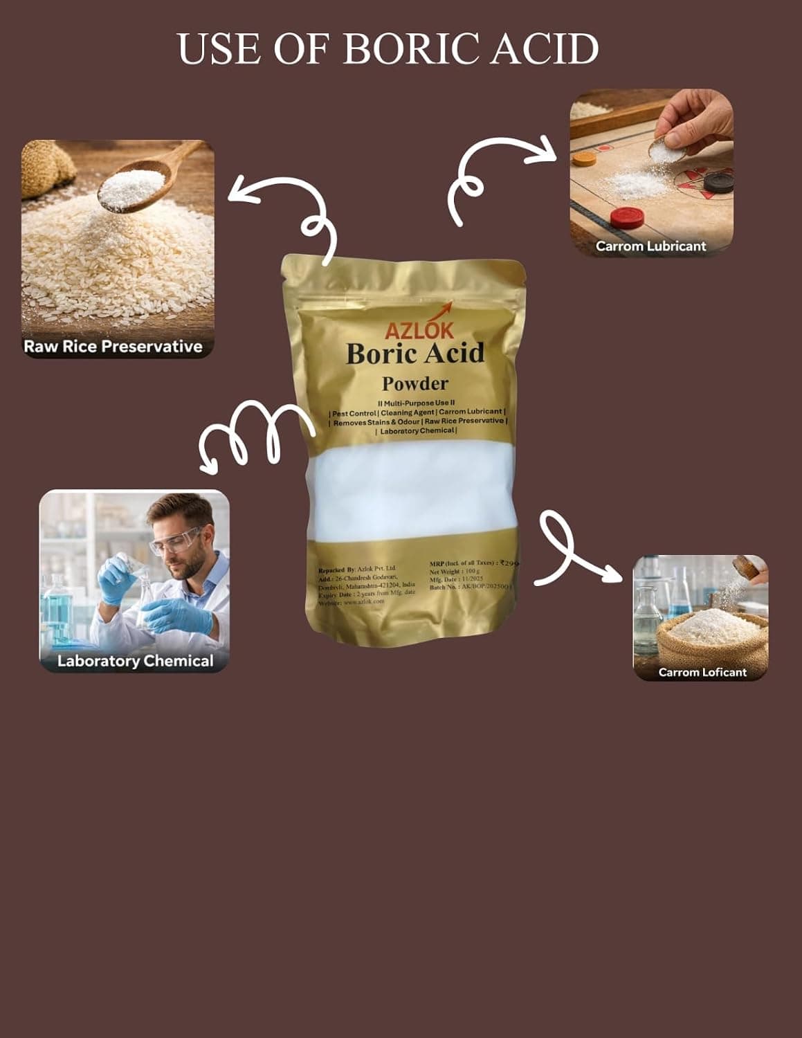 Boric Acid Powder 200 g | Multipurpose Household Utility Powder - Image 3