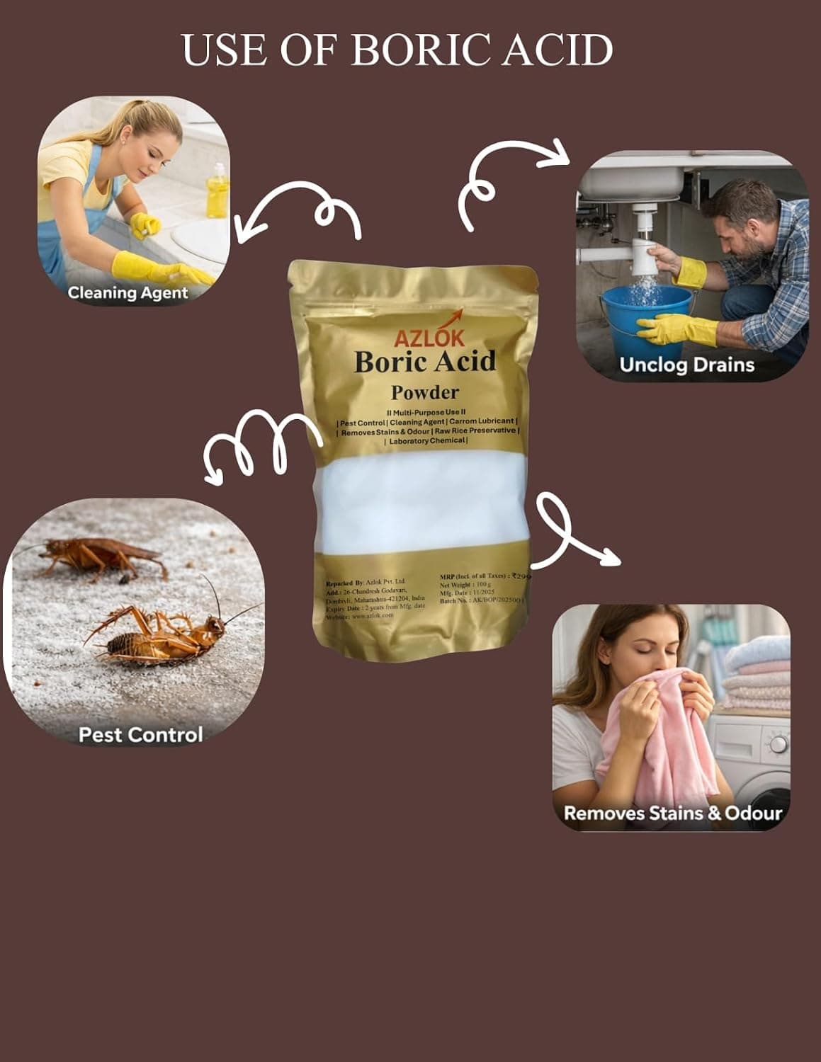 Boric Acid Powder 200 g | Multipurpose Household Utility Powder - Image 4