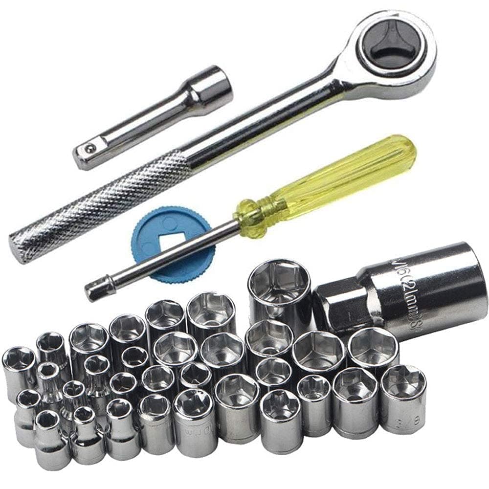 40 In 1 Pcs, Combination Socket Wrench Set, Professional Automotive & Motorcycle Repair Tool Kit - Image 2