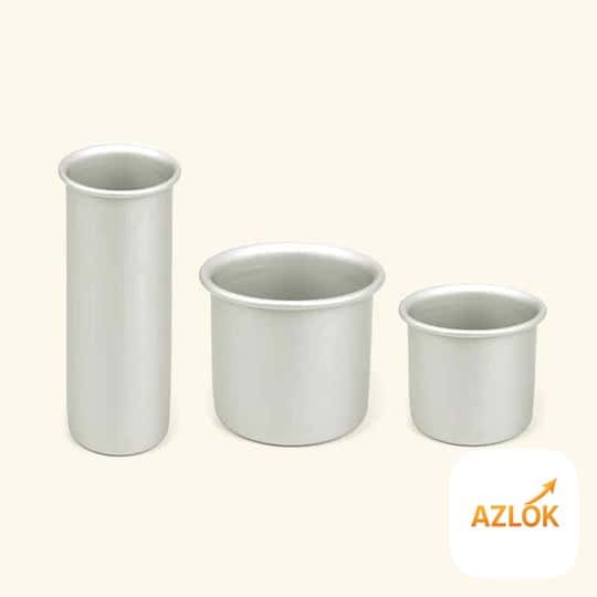 Aluminium Candle Mould - Set of 3