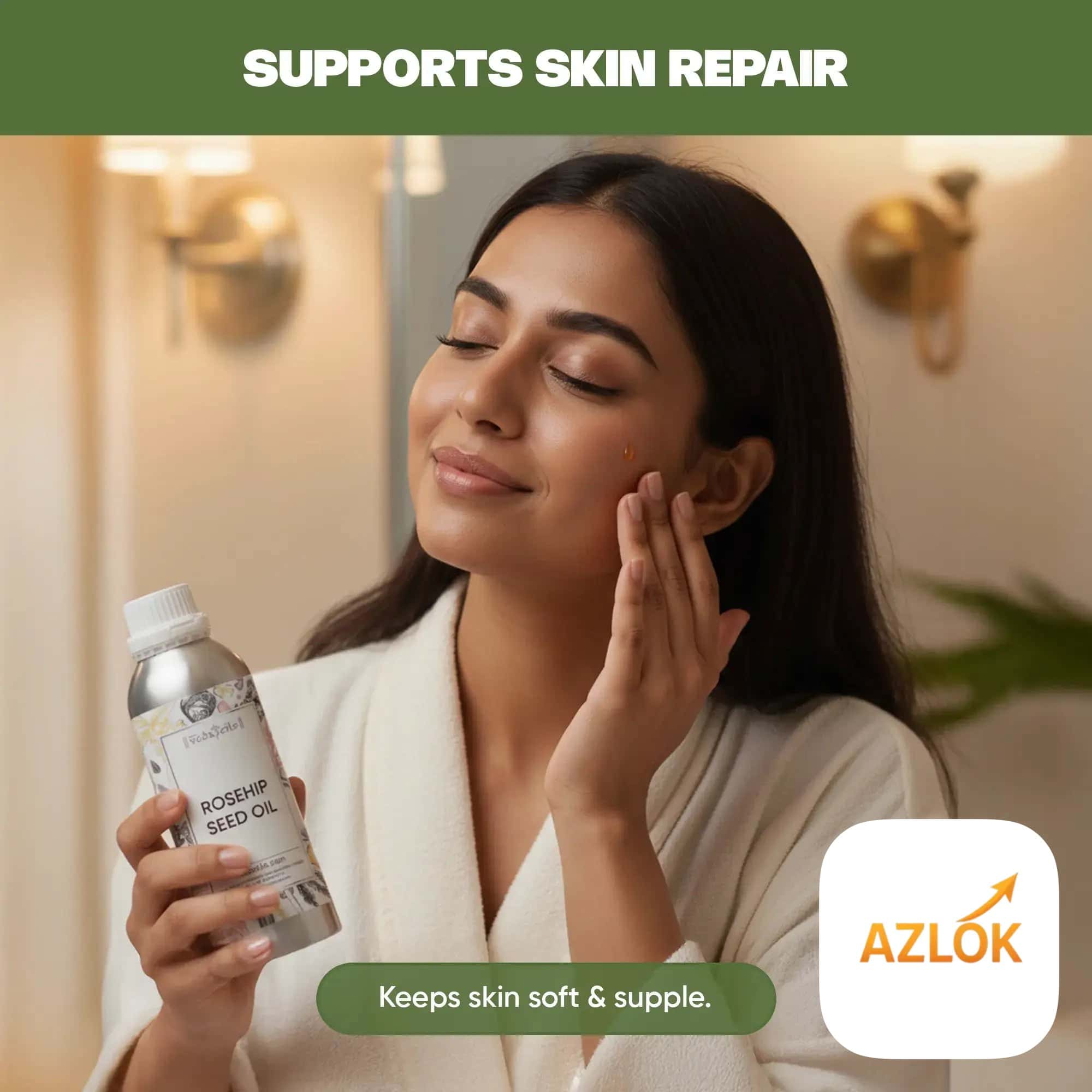 Azlok Anti Aging Skin Care Kit: How Frankincense, Argan and Rosehip Oils Work Together