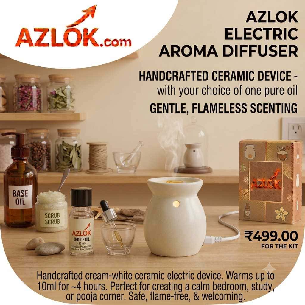 Electric Aroma Diffuser + Custom Oil of Your Choice