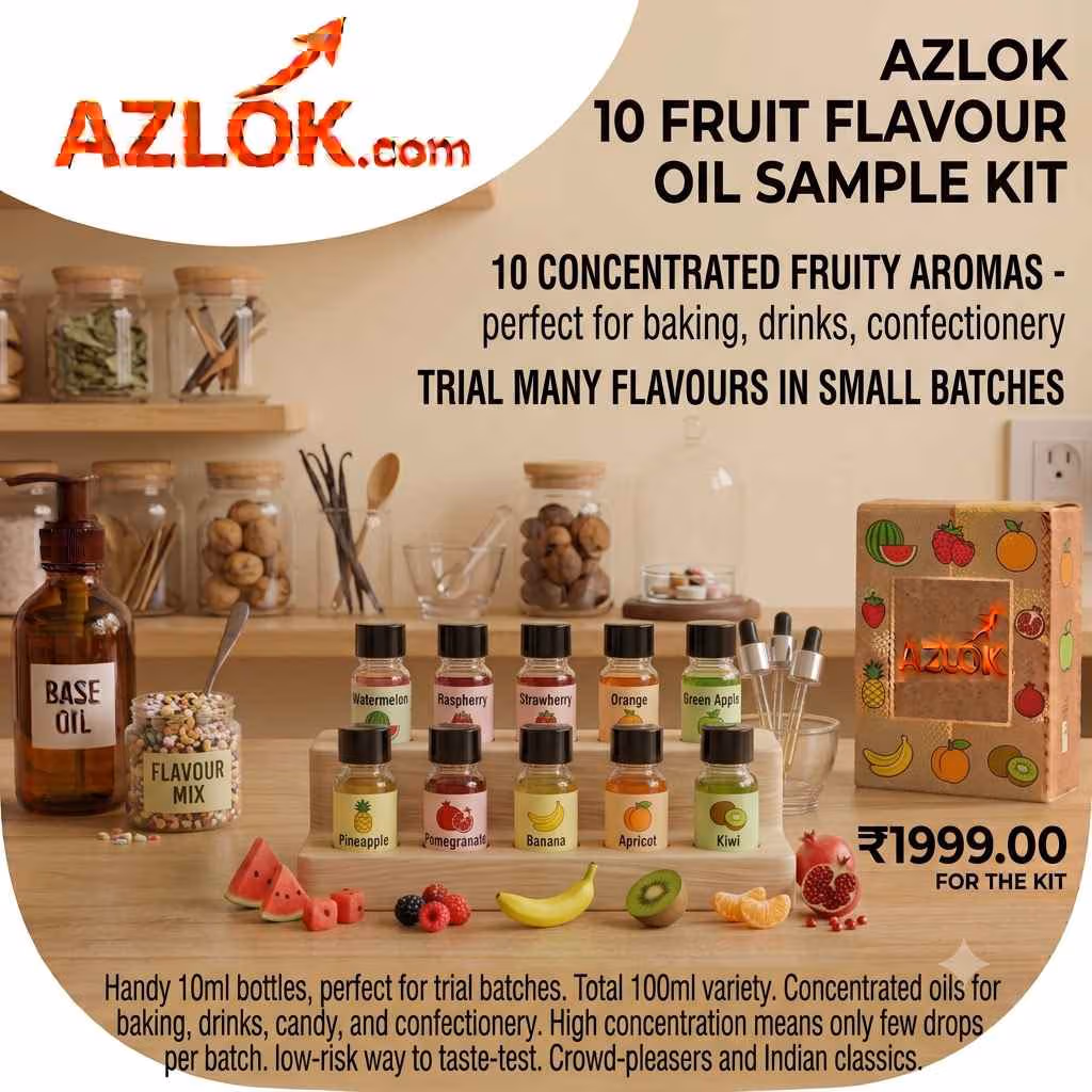 How to Use a Fruit Flavour Oil Sample Kit in Baking, Drinks and Candy