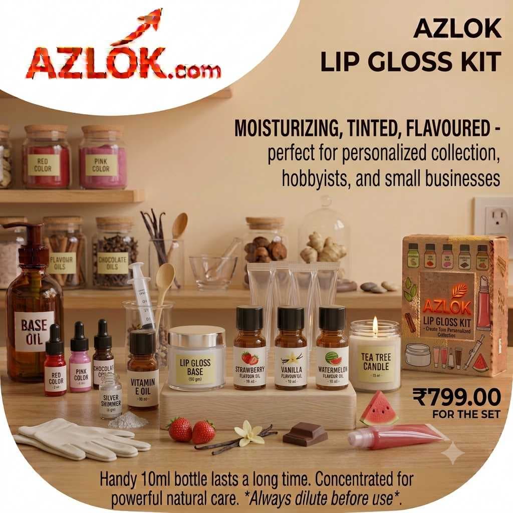 How to Make Your Own Lip Gloss at Home with the Azlok Lip Gloss Kit