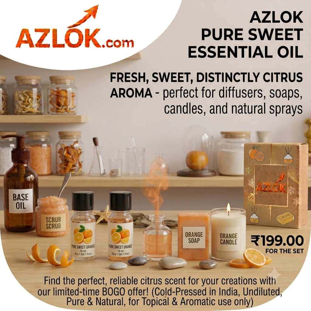 Orange Oil - 10 Ml | Buy 1 Get 1 Free