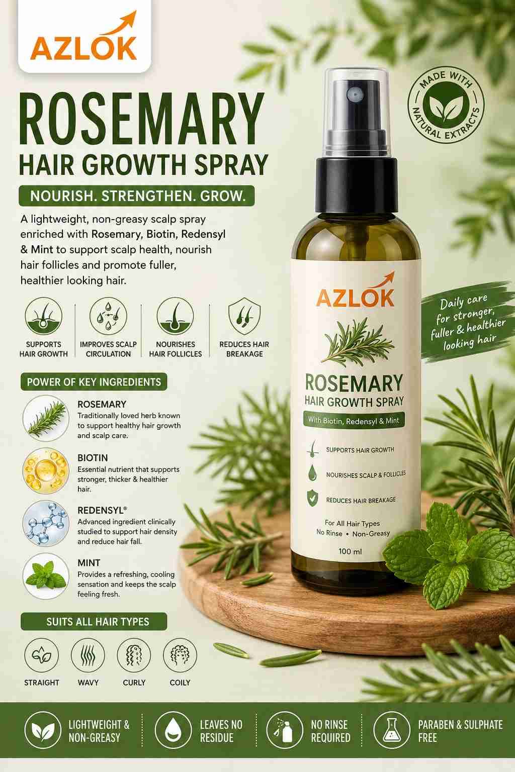 Rosemary Hair Growth Spray: How to Use It for a Healthier Scalp