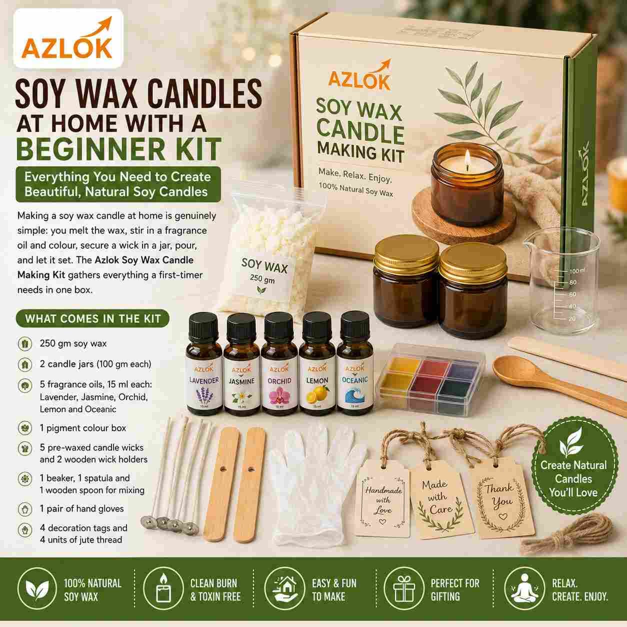 How to Make Soy Wax Candles at Home with a Beginner Kit