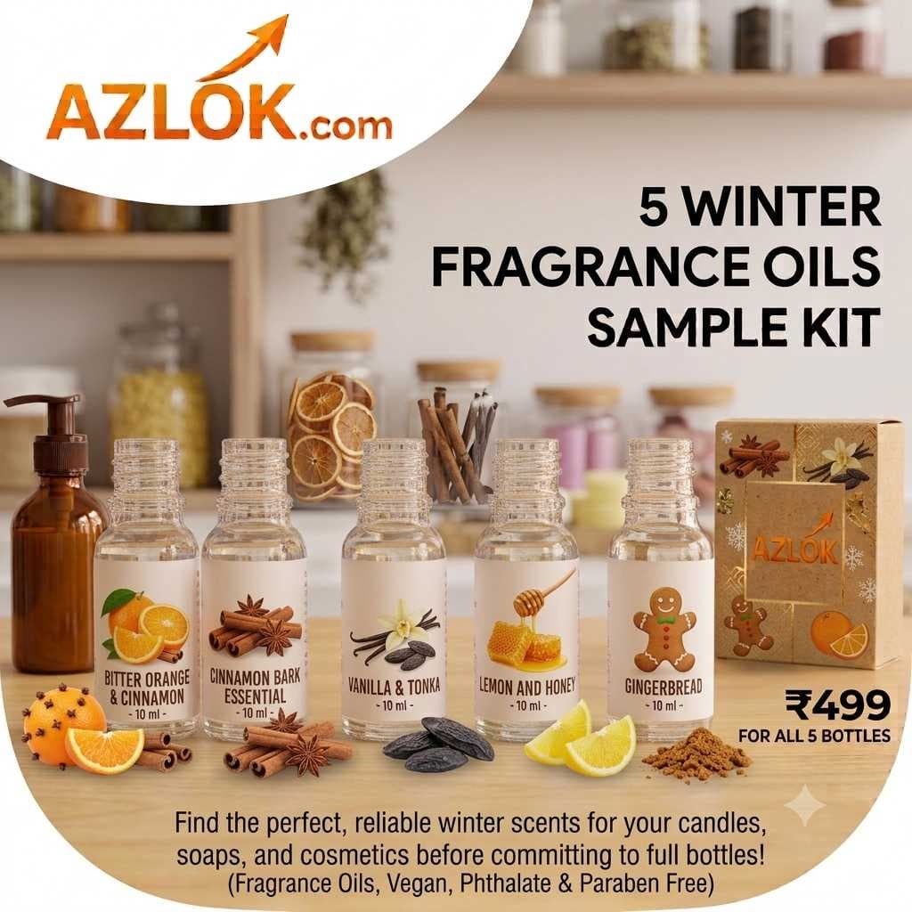 Winter Fragrance Oils Sample Kit - 10 Ml Each - Image 1