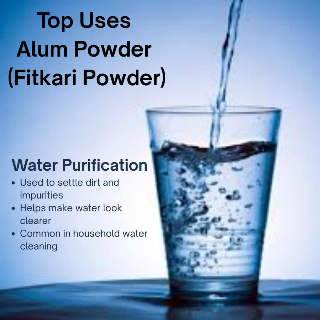 Azlok Alum Bar 100% Pure Natural Phitkari | Skin Tightening, Underarm Deodorant & Water Purification | Chemical-Free After Shave & Shaving Aid - Image 5