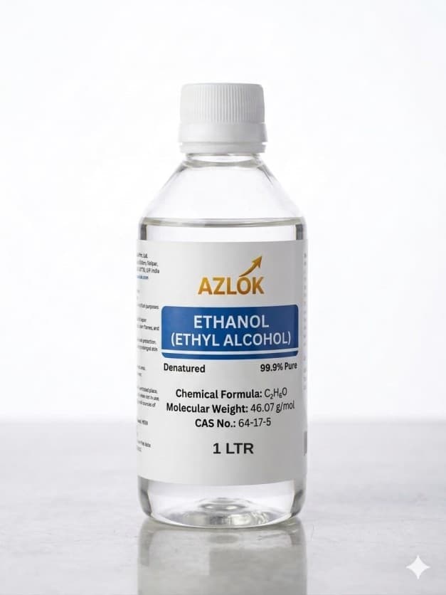 Azlok Ethanol 99.9% (Denatured) 1000 mL,Analytical Grade, Laboratory Grade., generic - Image 1