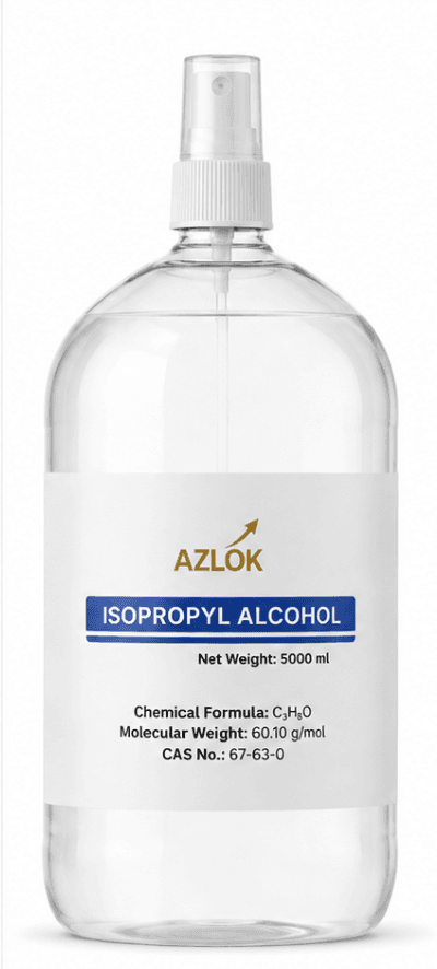 Azlok Isopropyl Alcohol for cleaning (IPA) I 5000mL I 99.9% Pure - Image 1