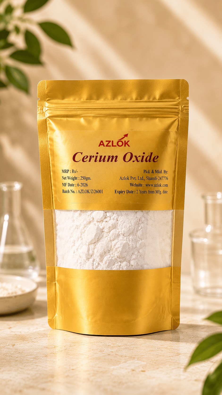 Cerium Oxide Powder: Glass Polishing Guide + Azlok 250g
