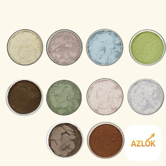 10 Clay Powder Combo Pack - 100 Gm Each - Image 1