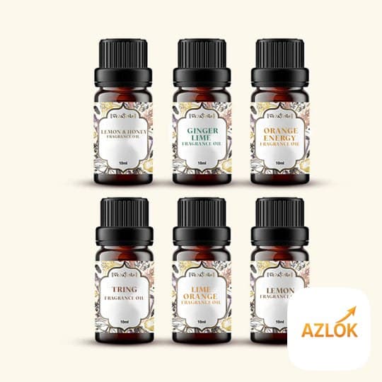 6 Citrus Fragrance Oils Sample Kit - 10 Ml Each - Image 1
