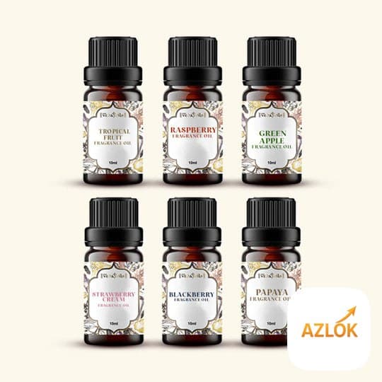 6 Fruity Fragrance Oils Sample Kit - 10 Ml Each - Image 1