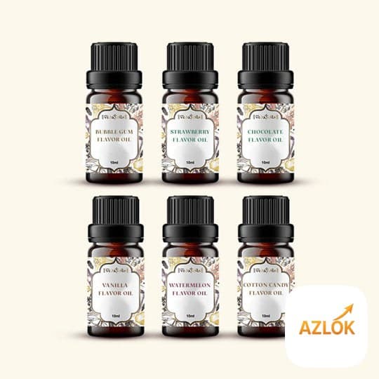 6 Lip Flavour Oil Sample Kit - 10 Ml Each - Image 1