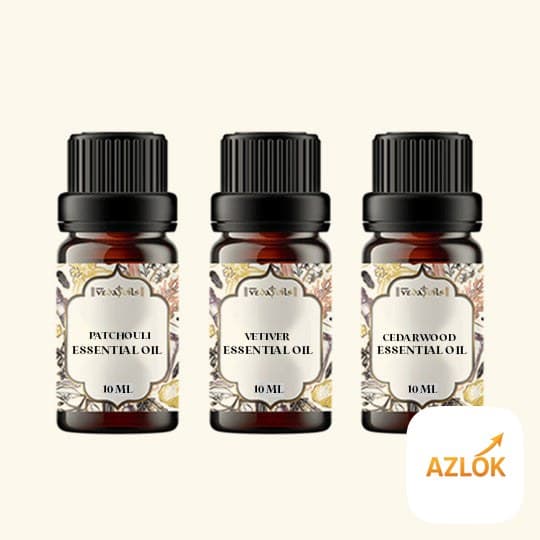 Earthy Essential Oils Set - Pack of 3 Oils - Image 1