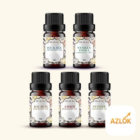 5 Earthy Fragrance Oils Sample Kit - 10 Ml Each - Image 1