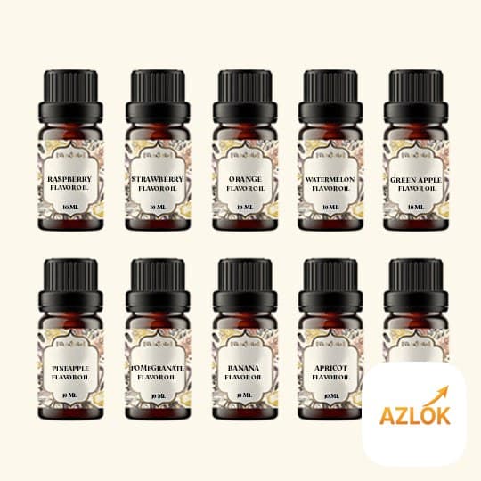 10 Fruit Flavour Oil Sample Kit - 10 Ml Each - Image 1