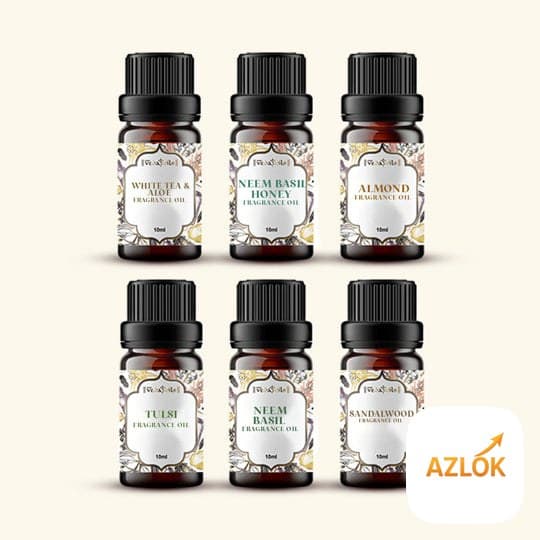 6 Herbal Fragrance Oils Sample Kit - 10 Ml Each - Image 1