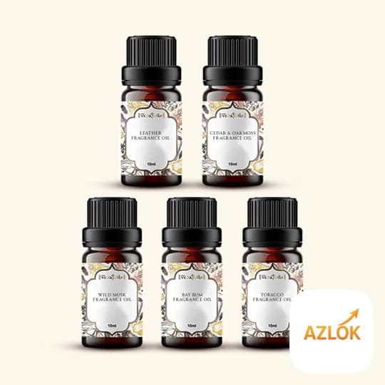 Masculine Fragrance Oils Sample Kit - 10 Ml Each - Image 1