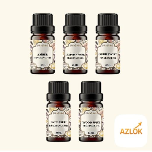 5 Oriental / Amber Fragrance Oils Sample Kit - Image 1