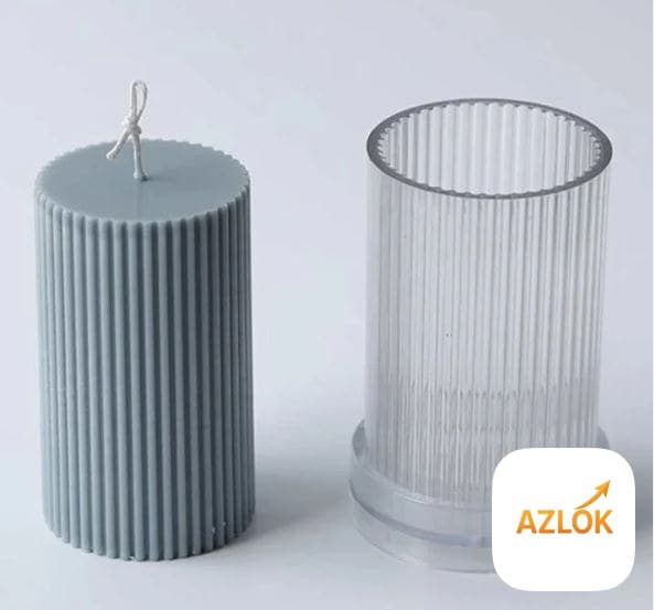 Round Ribbed Polycarbonate Pillar Mold - Image 1